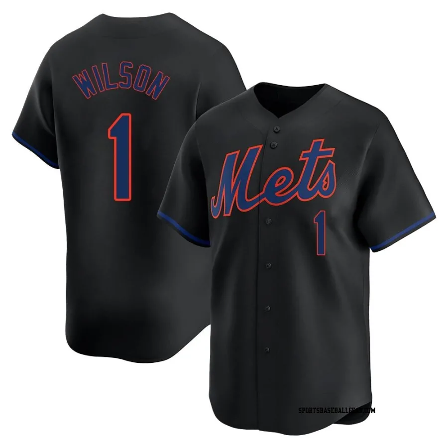 Mookie Wilson Men's New York Mets Black Limited Alternate Jersey