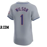 Mookie Wilson Men's New York Mets Gray Elite Road Jersey