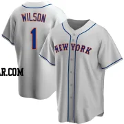 Mookie Wilson Men's New York Mets Gray Replica Road Jersey