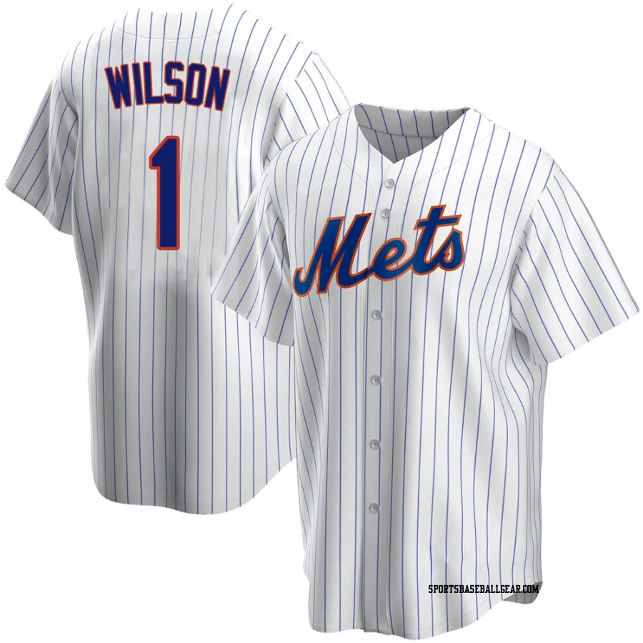 Mookie Wilson Men's New York Mets White Replica Home Jersey