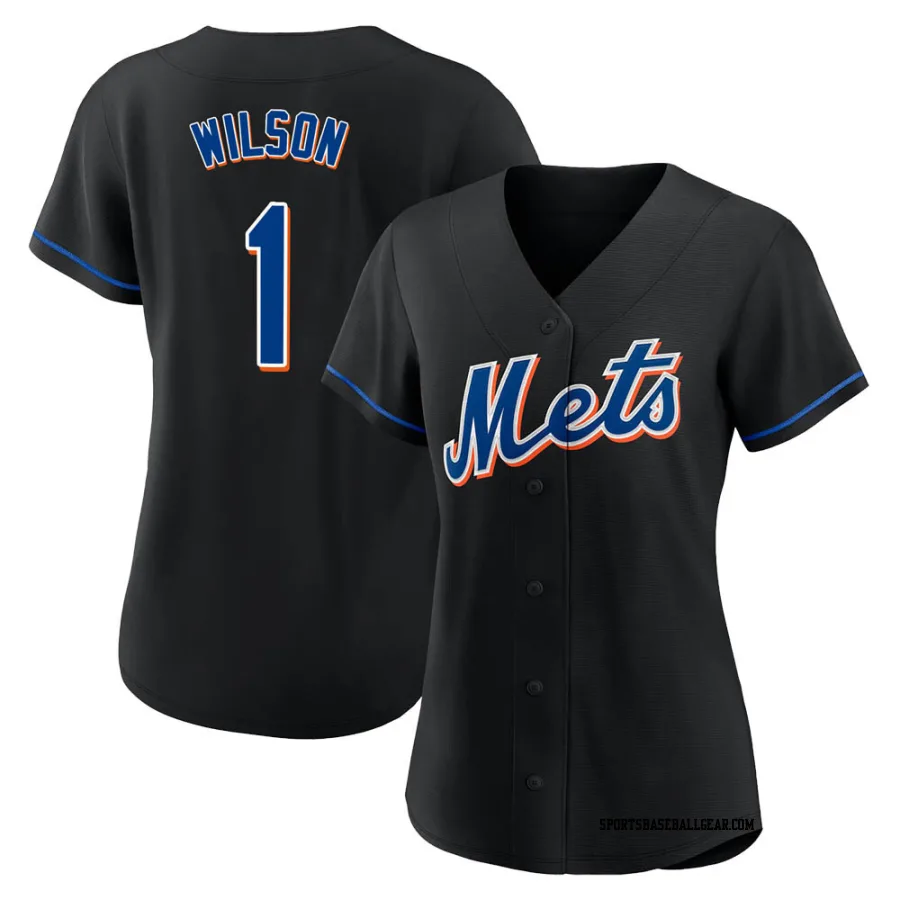 Mookie Wilson Women's New York Mets Black Replica 2022 Alternate Jersey