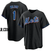 Mookie Wilson Youth New York Mets Black Replica 2022 Alternate Jersey