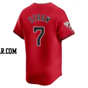 Myles Straw Men's Cleveland Guardians Red Limited Alternate Jersey