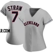 Myles Straw Women's Cleveland Guardians Gray Authentic Road Jersey