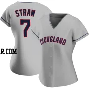 Myles Straw Women's Cleveland Guardians Gray Authentic Road Jersey