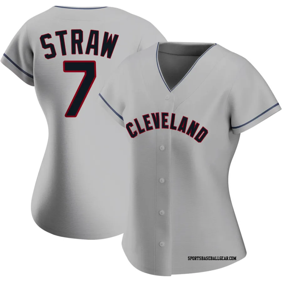 Myles Straw Women's Cleveland Guardians Gray Authentic Road Jersey