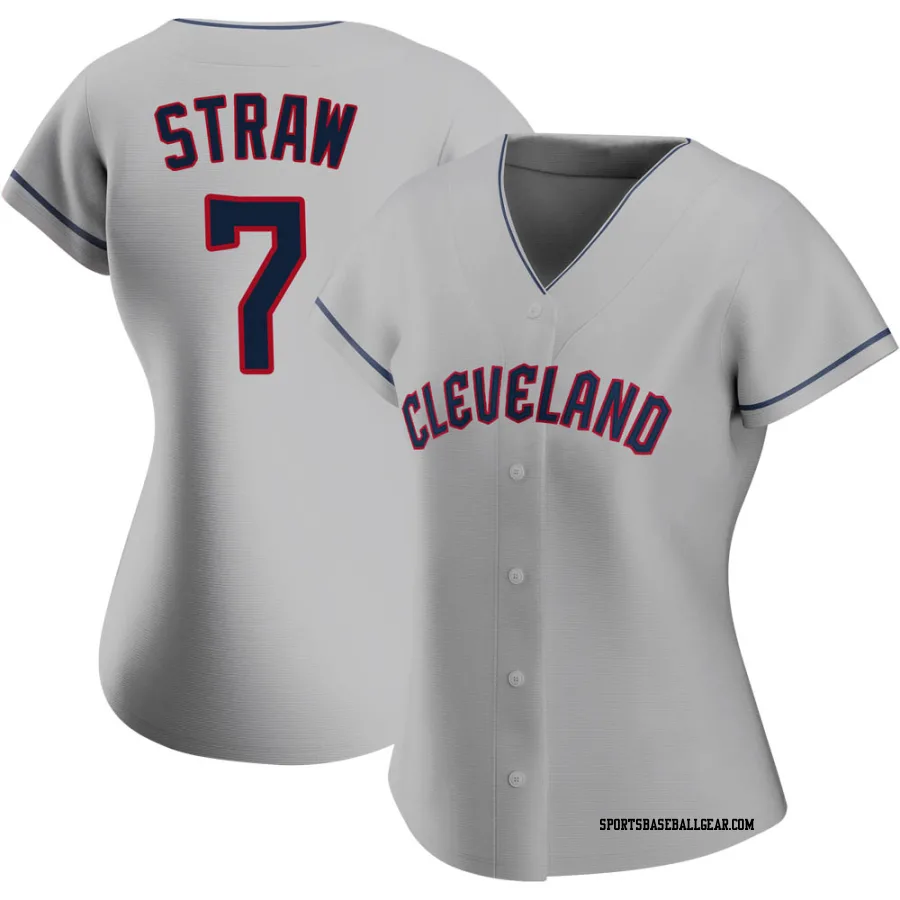 Myles Straw Women's Cleveland Guardians Gray Authentic Road Jersey