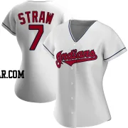 Myles Straw Women's Cleveland Guardians White Authentic Home Jersey