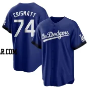 Nabil Crismatt Men's Los Angeles Dodgers Royal Replica 2021 City Connect Jersey