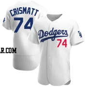 Nabil Crismatt Men's Los Angeles Dodgers White Authentic Home Jersey