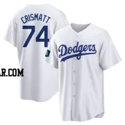 Nabil Crismatt Men's Los Angeles Dodgers White Replica 2024 World Tour Seoul Series Home Jersey