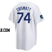 Nabil Crismatt Men's Los Angeles Dodgers White Replica 2024 World Tour Seoul Series Home Jersey