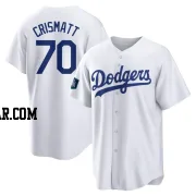 Nabil Crismatt Men's Los Angeles Dodgers White Replica 2024 World Tour Seoul Series Home Jersey