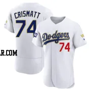 Nabil Crismatt Men's Los Angeles Dodgers White/Gold Authentic 2021 Gold Program Player Jersey