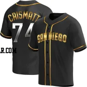 Nabil Crismatt Men's San Diego Padres Black Golden Replica Alternate Jersey