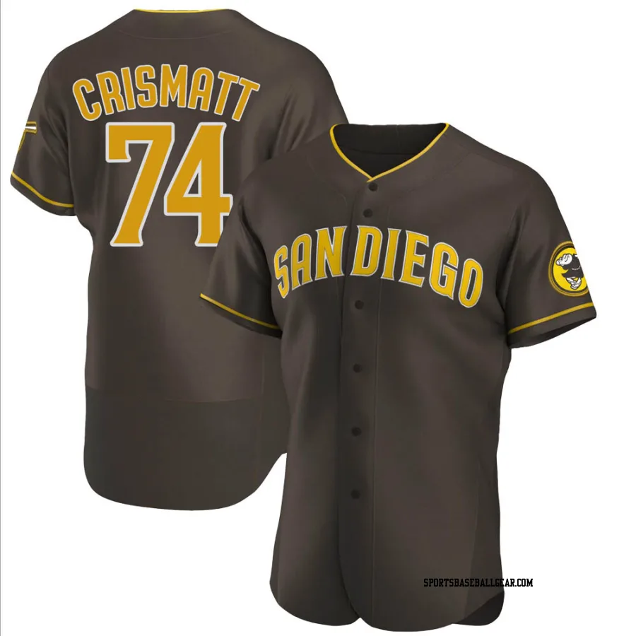 Nabil Crismatt Men's San Diego Padres Brown Authentic Road Jersey