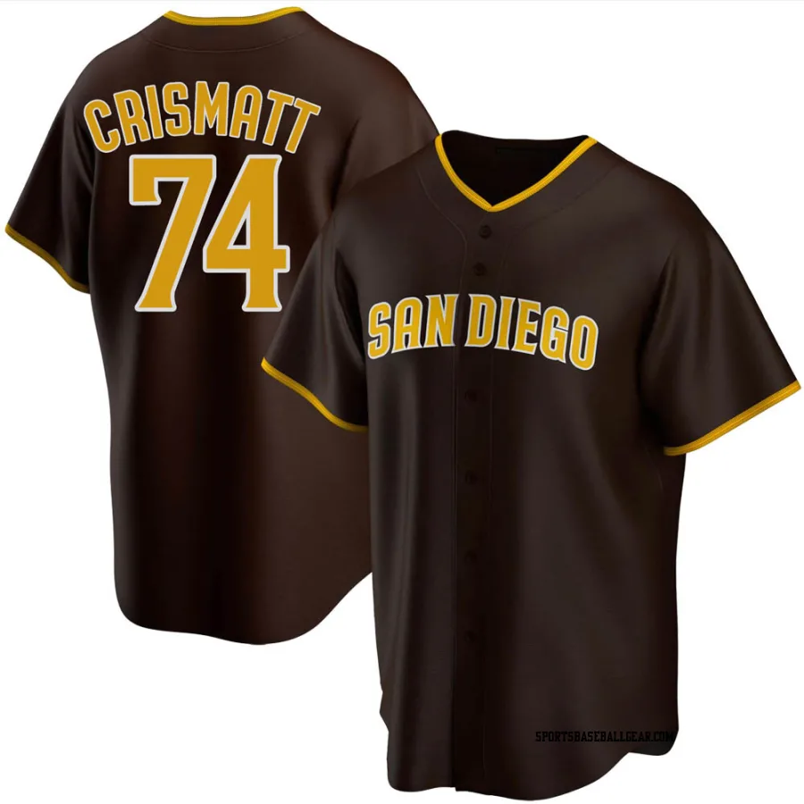 Nabil Crismatt Men's San Diego Padres Brown Replica Road Jersey