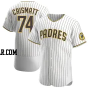 Nabil Crismatt Men's San Diego Padres White/Brown Authentic Home Jersey