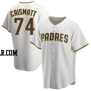 Nabil Crismatt Men's San Diego Padres White/Brown Replica Home Jersey