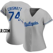 Nabil Crismatt Women's Los Angeles Dodgers Gray Authentic Road Jersey