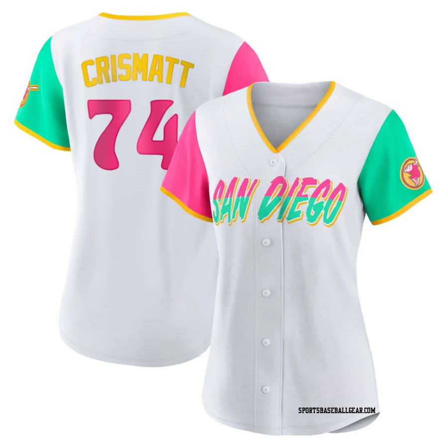 Nabil Crismatt Women's San Diego Padres White Authentic 2022 City Connect Jersey