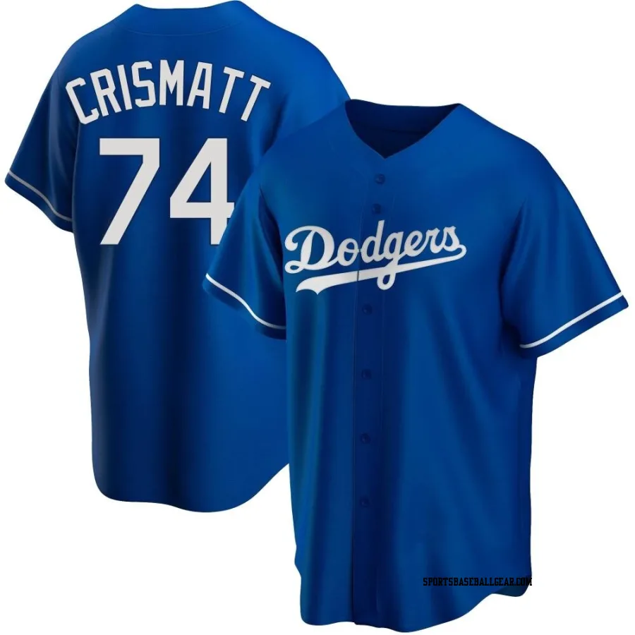 Nabil Crismatt Youth Los Angeles Dodgers Royal Replica Alternate Jersey