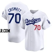 Nabil Crismatt Youth Los Angeles Dodgers White Limited Home Jersey