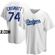 Nabil Crismatt Youth Los Angeles Dodgers White Replica Home Jersey