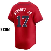 Nacho Alvarez Jr. Men's Atlanta Braves Red Limited Alternate Jersey