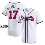 Nacho Alvarez Jr. Men's Atlanta Braves White Elite Home Jersey