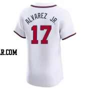 Nacho Alvarez Jr. Men's Atlanta Braves White Elite Home Jersey