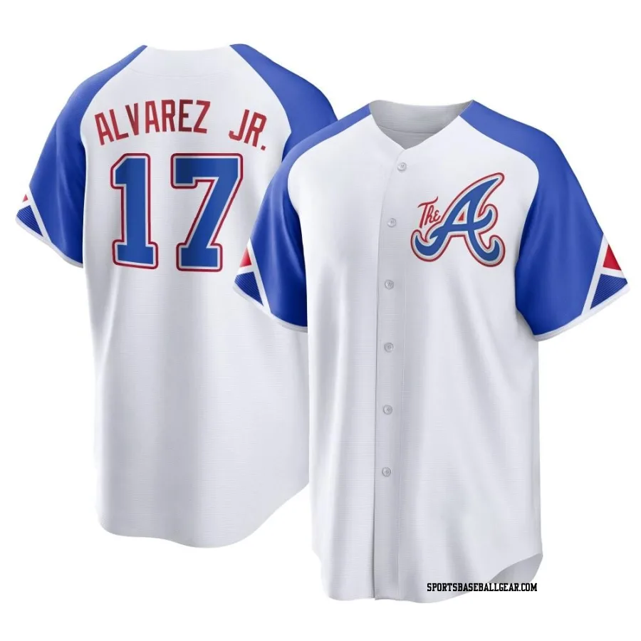 Nacho Alvarez Jr. Men's Atlanta Braves White Replica 2023 City Connect Jersey