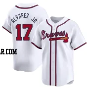 Nacho Alvarez Jr. Youth Atlanta Braves White Limited Home Jersey