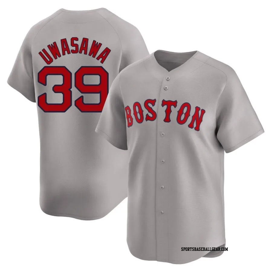 Naoyuki Uwasawa Men's Boston Red Sox Gray Limited Away Jersey