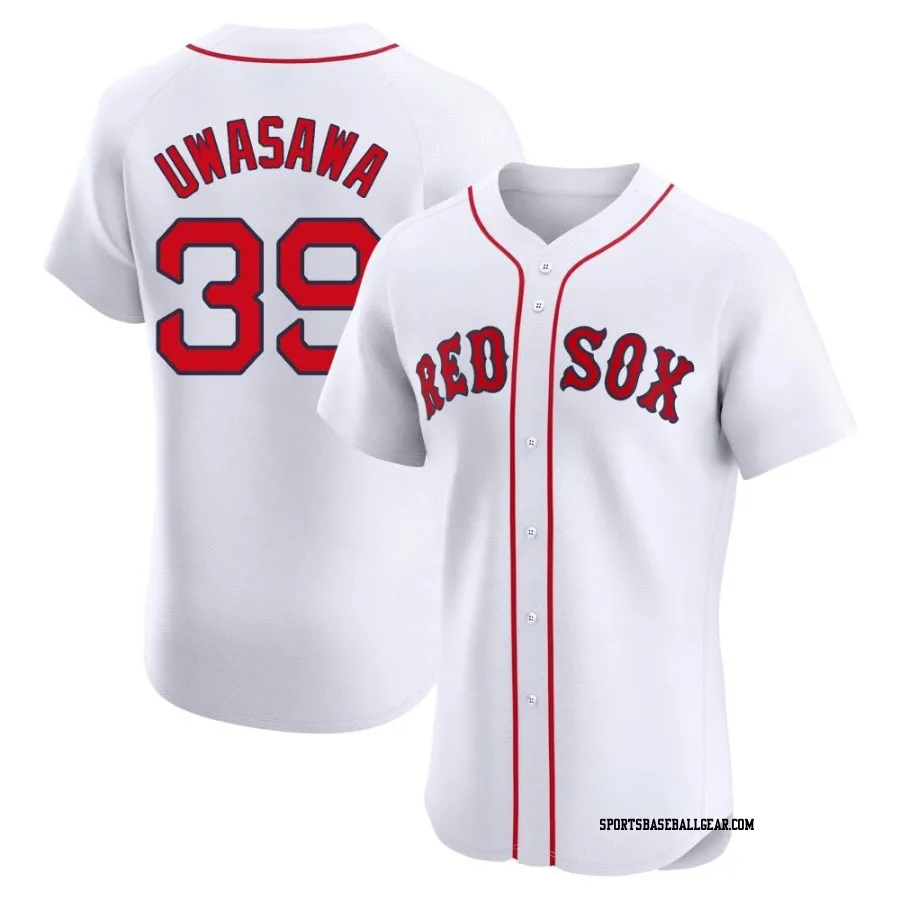 Naoyuki Uwasawa Men's Boston Red Sox White Elite Home Jersey