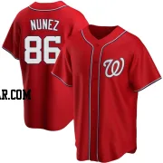 Nasim Nunez Men's Washington Nationals Red Replica Alternate Jersey