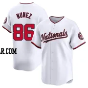 Nasim Nunez Men's Washington Nationals White Limited Home Jersey