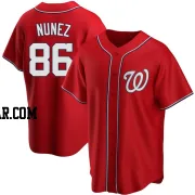 Nasim Nunez Youth Washington Nationals Red Replica Alternate Jersey