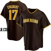 Nate Colbert Men's San Diego Padres Brown Replica Road Jersey