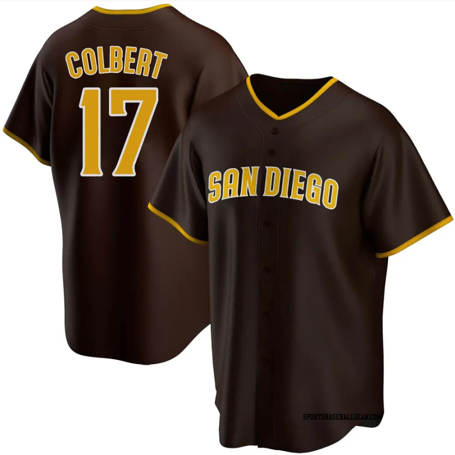 Nate Colbert Men's San Diego Padres Brown Replica Road Jersey