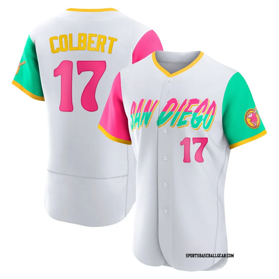 Nate Colbert Men's San Diego Padres White Authentic 2022 City Connect Jersey