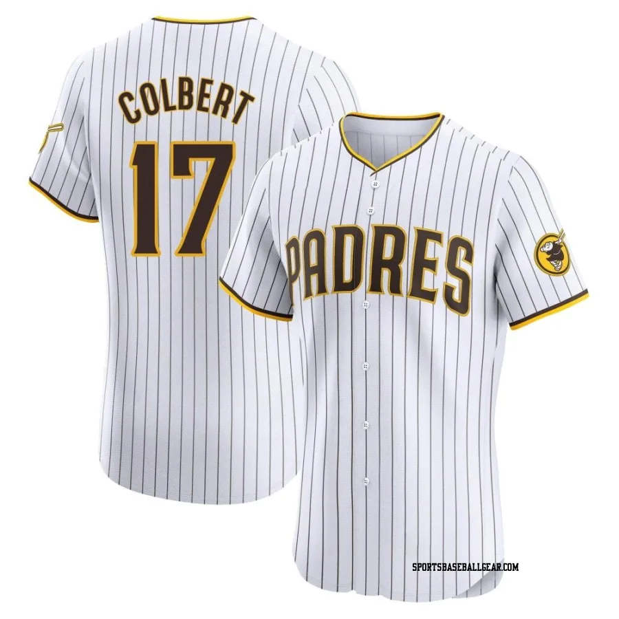 Nate Colbert Men's San Diego Padres White Elite Home Jersey