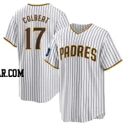 Nate Colbert Men's San Diego Padres White Replica 2024 World Tour Seoul Series Home Jersey