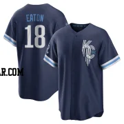 Nate Eaton Men's Kansas City Royals Navy Replica 2022 City Connect Jersey