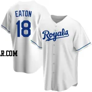 Nate Eaton Youth Kansas City Royals White Replica Home Jersey