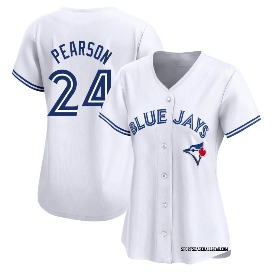 Nate Pearson Women's Toronto Blue Jays White Limited Home Jersey