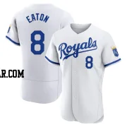 Nathan Eaton Men's Kansas City Royals White Authentic 2022 Home Jersey