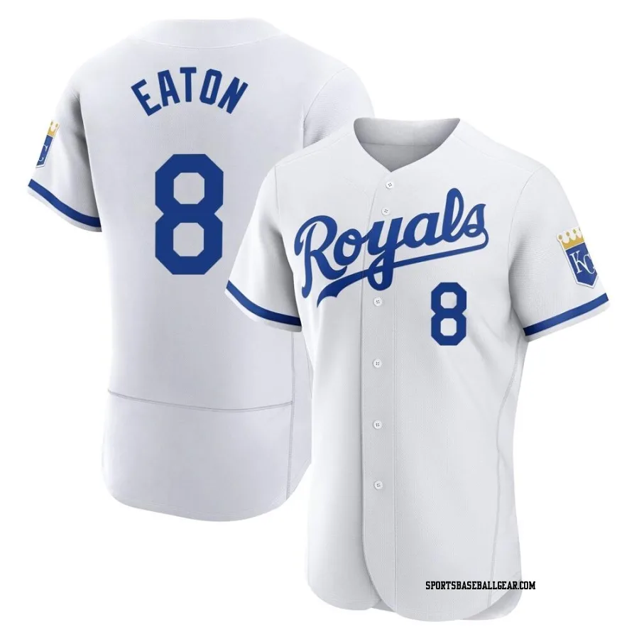 Nathan Eaton Men's Kansas City Royals White Authentic 2022 Home Jersey