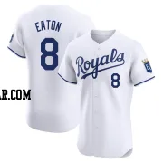 Nathan Eaton Men's Kansas City Royals White Elite Home Jersey