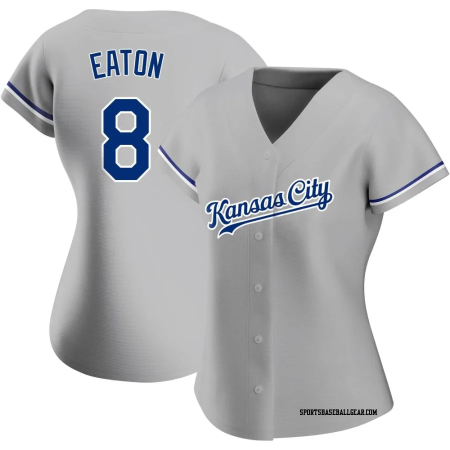 Nathan Eaton Women's Kansas City Royals Gray Authentic Road Jersey